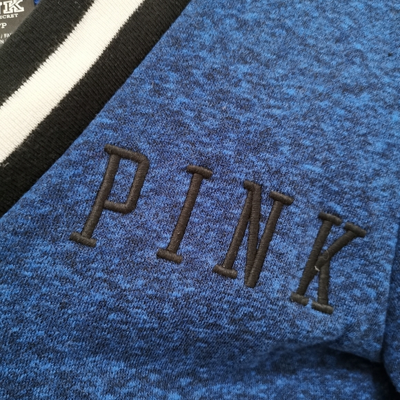 Victoria's Secret PINK Varsity Campus Oversized Deep V-Neck Sweater - Picture 2 of 3